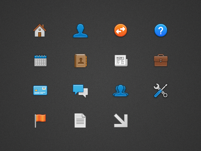 15 small icons for Conenza