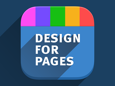 iOS7 App icon for Design For Pages (var 1)