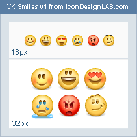 Smiles for Vk.com 16 32 icon icons smiles