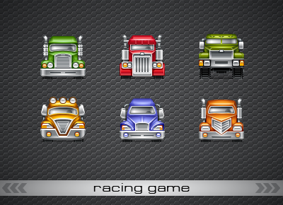 6 cars for Racing Game