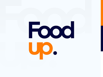 FoodUP – Delivery Logotype 2019 branding design flat font food foodup letters logo logotype orange paper type typography vector