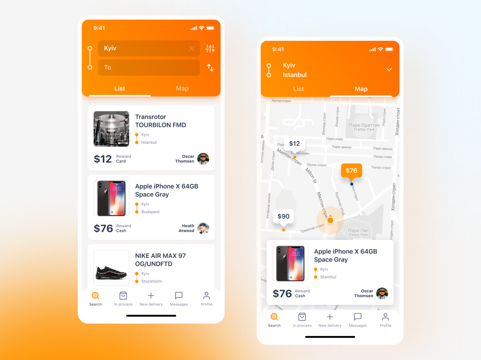 Delivery App By Enteres On Dribbble