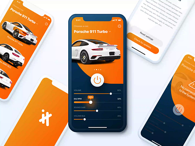iXsound App 2019 animation app car design development figma ios logo principle app ui ux