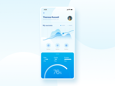 Medical App Concept 2019 app blue design figma health health app healthcare ios medical ui ux