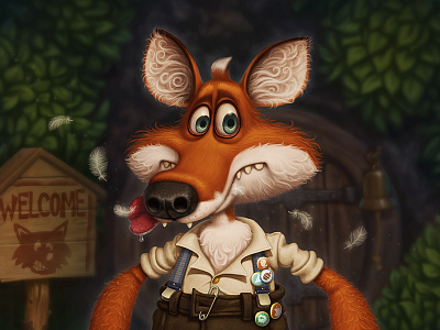 Mr. Fox character design illustration