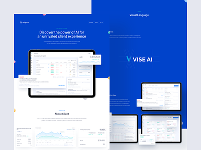 Vise AI - Case Study advisor ai app dashboard design logo platform portfolio product ui ux web