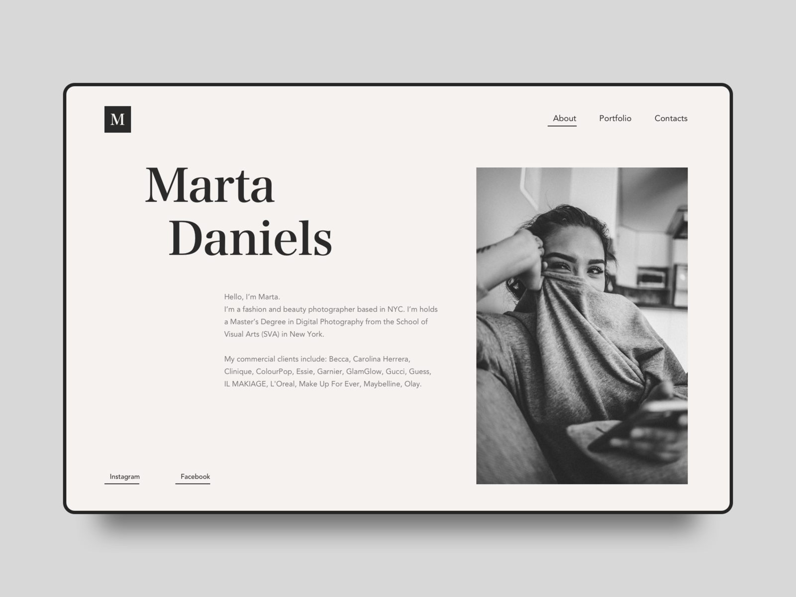 about-page-for-portfolio-photographer-site-by-egor-on-dribbble