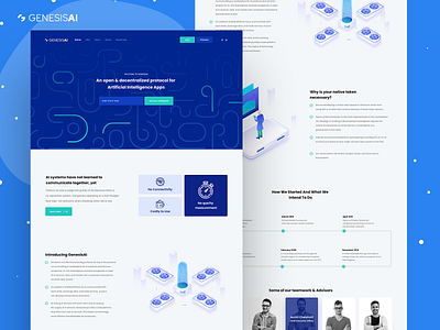 GENESISAI - Landing Page ai homepage illustration interface landing page product design ui design ui form uiux user experience userinterface design web design webdesign