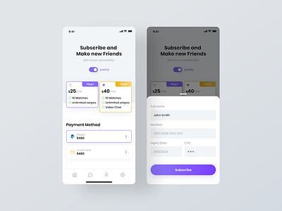 Qp app | Subscription Screen chatting app dating design interaction design ios ios app design mobile app pricing page productdesign subscription ui design ui form uiux user experience user interface design. userinterface design ux