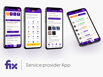 Fix - Service provider App design ui uidesign