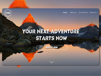 Adventure Landing Page