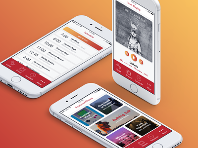 KTRM 88.7 Radio Concept App app fm interface mobile music player radio ui