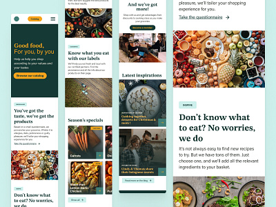 Fancy Grocery Landing - Mobile groceries grocery landing landing page mobile recipes shopping web webdesign