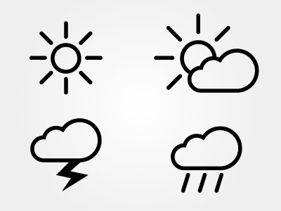 Weather Icons By Mandy Jansen On Dribbble