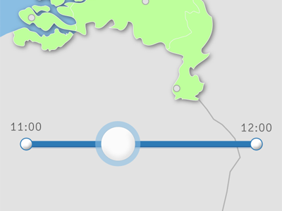 Downfall Timeline buienradar gestures iphone app navigation redesign timeline weather app