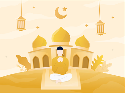 Ramadan Kareem character design illustration ramadan ramadan kareem ramadan mubarak ui uiux ux vector