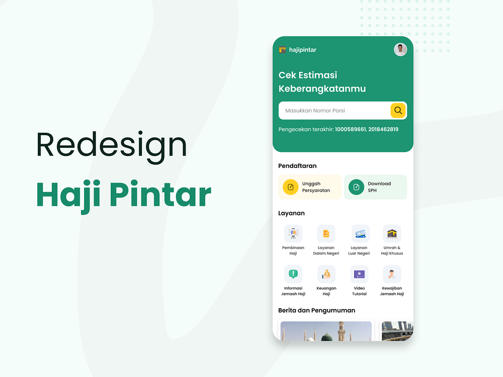 Haji Pintar Redesign by Rahmat Kholis on Dribbble