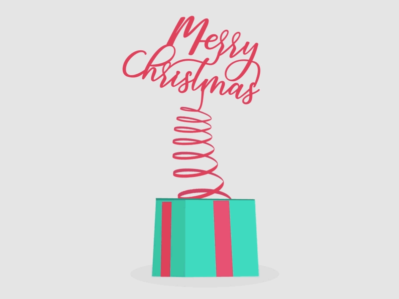 Merry Christmas 2018 animation design flat gift holidays illustration merrychristmas vector