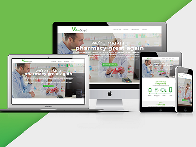 Pharmacy Responsive Website Design graphic design healthcare pharmacy responsive design web design