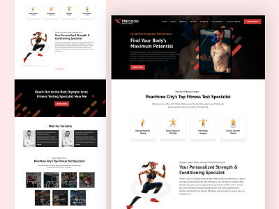 Fitness Wesite dribbble fitness landingpage mobileapp ui uidesign userinterface