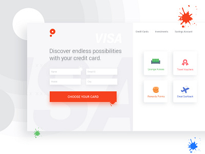 Landing Page dribbble inquiry form landin page ui design white