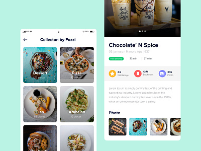 Food App Screen app screen food app minimalist