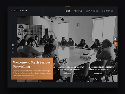 Stych Story design flat interaction logo typography ui ux website