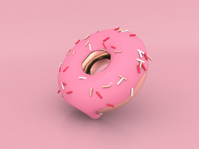 可甜圈圈 c4d 甜圈圈 美食