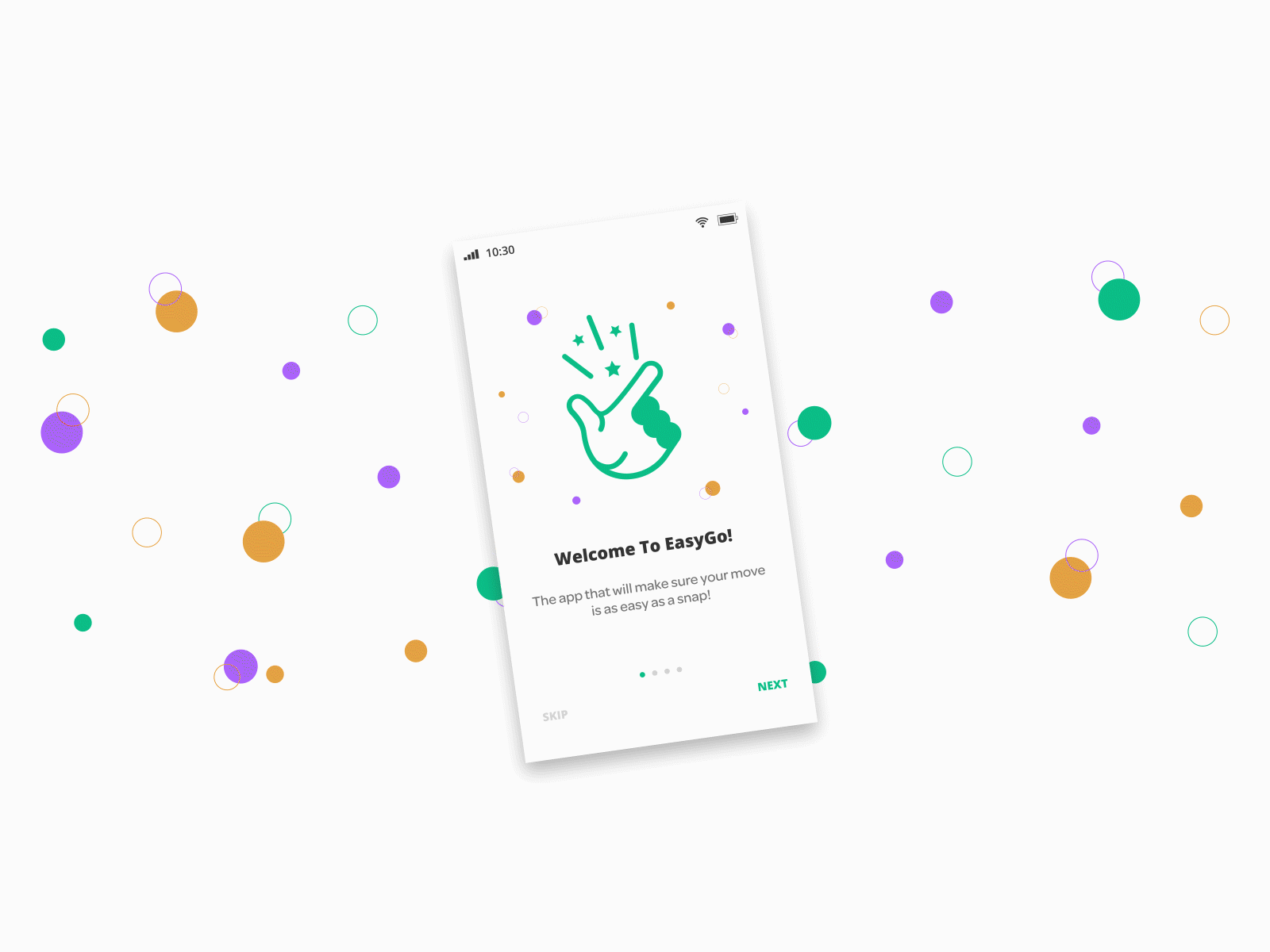 User Onboarding for Packing and Moving Service App