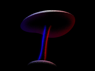 Mushroom 🍄 adobe after effects animate animation forest fungi gif grain graphics grow growing illustration jezovic loop magic motion motion design mushroom plant shroom