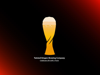 Twisted Gingers Brewing Company beer brewing gingers logo logomark logotype twist twisted