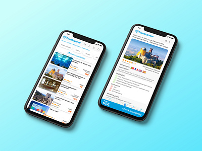 TourScanner App activities app application booking design engine list search tourism tourscanner travel ui