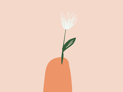 Flower digitalart editorial flower icons illustrator minimalism nature poster shapes simple spring
