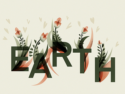 Earth alphabet customletters digitalart illustration lettering logo typography