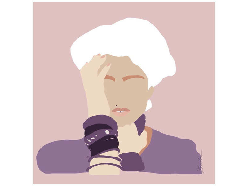 Madonna minimalist minimal drawings queen star procreate art portrait digitalart flat illustration