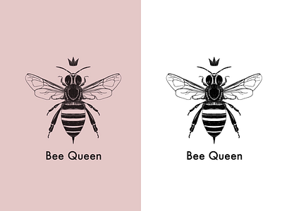 Bee Queen bee digitalart graphicdesign illustration logo logodesign queen symbol