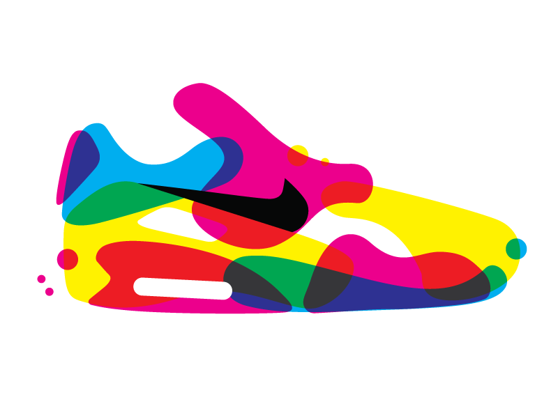 Air Max 90 illustration digitalart print cmyk shoe sneaker air nike airmax90 airmax