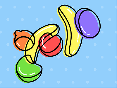 Runts candy fruit illustration pop popart runts