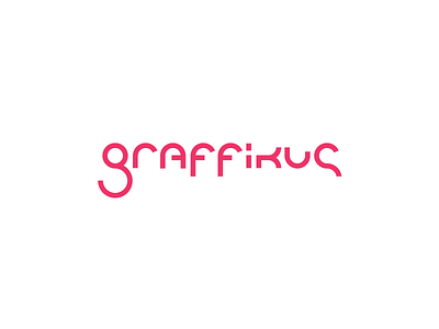 Graffikus Logo Opt. 2 brand branding creative identity lettering logo logotype minimal sign vector wordmark