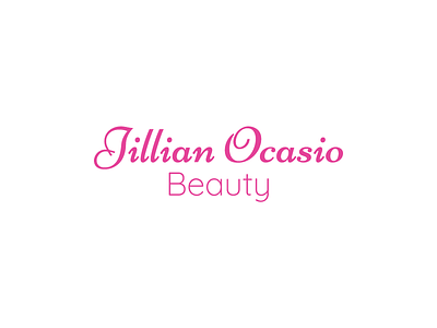 Jillian Ocasio Beauty Logo beauty brand branding creative design identity logo logotype minimal vector