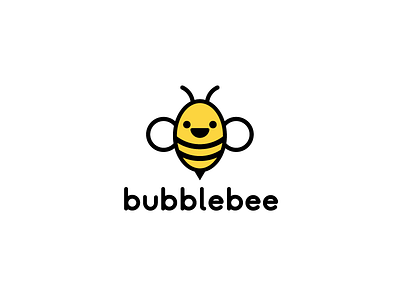 BubbleBee logo bee brand branding creative design identity logo logotype minimal tea