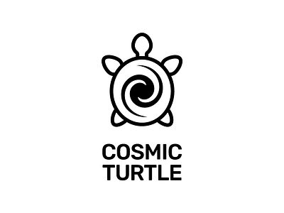 Cosmic Turtle Logo Design brand branding cosmic creative design games identity logo logotype minimal simple turtle