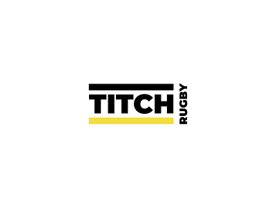 Titch Rugby Logo Design brand branding creative design identity logo logotype minimal rugby simple sport sportswear