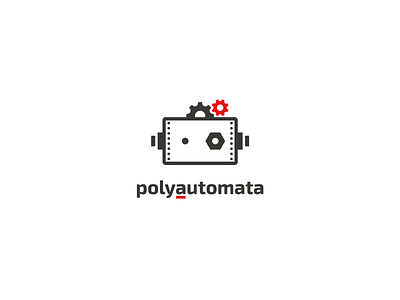 Polyautomata Logo Design brand branding business creative design identity it logo logotype minimal robot