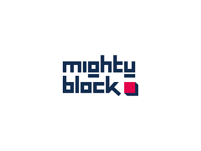 Mighty Block logo design block brand branding business logo company logo design identity identity identity design identity systems logo logo design logotype modern simple