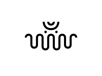 Alien Wave | Logo adobe illustrator alien branding icon identity logo logo design minimal modern modern logo symbol wave