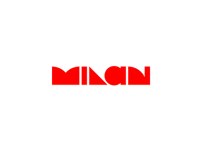 Milan | Logo adobe illustrator branding city icon identity logo logo design logotype milan minimal modern modern logo red