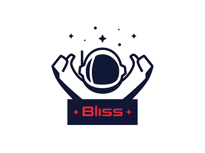 Bliss / Logo Design adobe illustrator austronaut bliss branding icon identity logo logo design minimal modern modern logo space spaceman twitch