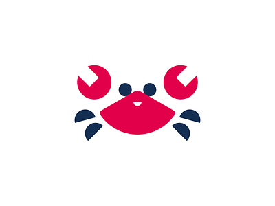Crab with Wrenches / Logo Design brand branding crab creative design identity logo logotype minimal modern simple wrench