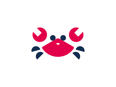 Crab with Wrenches / Logo Design brand branding crab creative design identity logo logotype minimal modern simple wrench